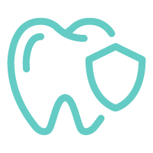 tooth icon with shield
